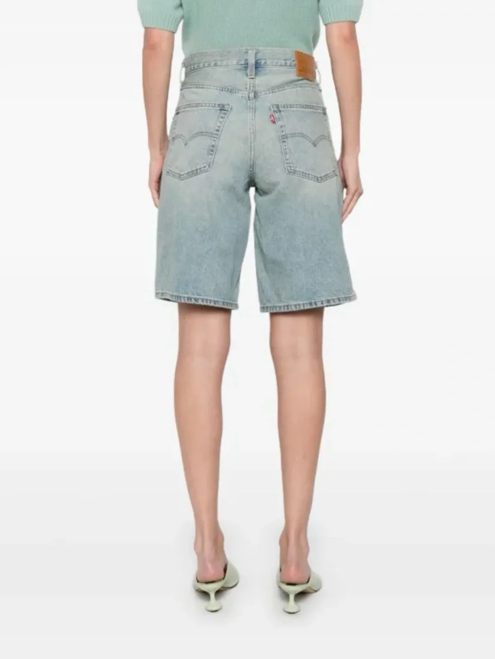 •Light Wash Denim Women’s Shorts